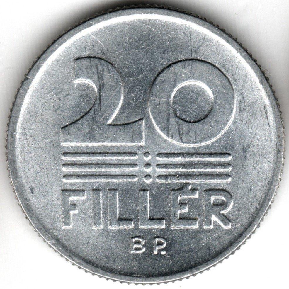 Hongarije : 20 Filler 1987  KM#573  Ref 14380, Postzegels en Munten, Ophalen of Verzenden, Hongarije, Losse munt