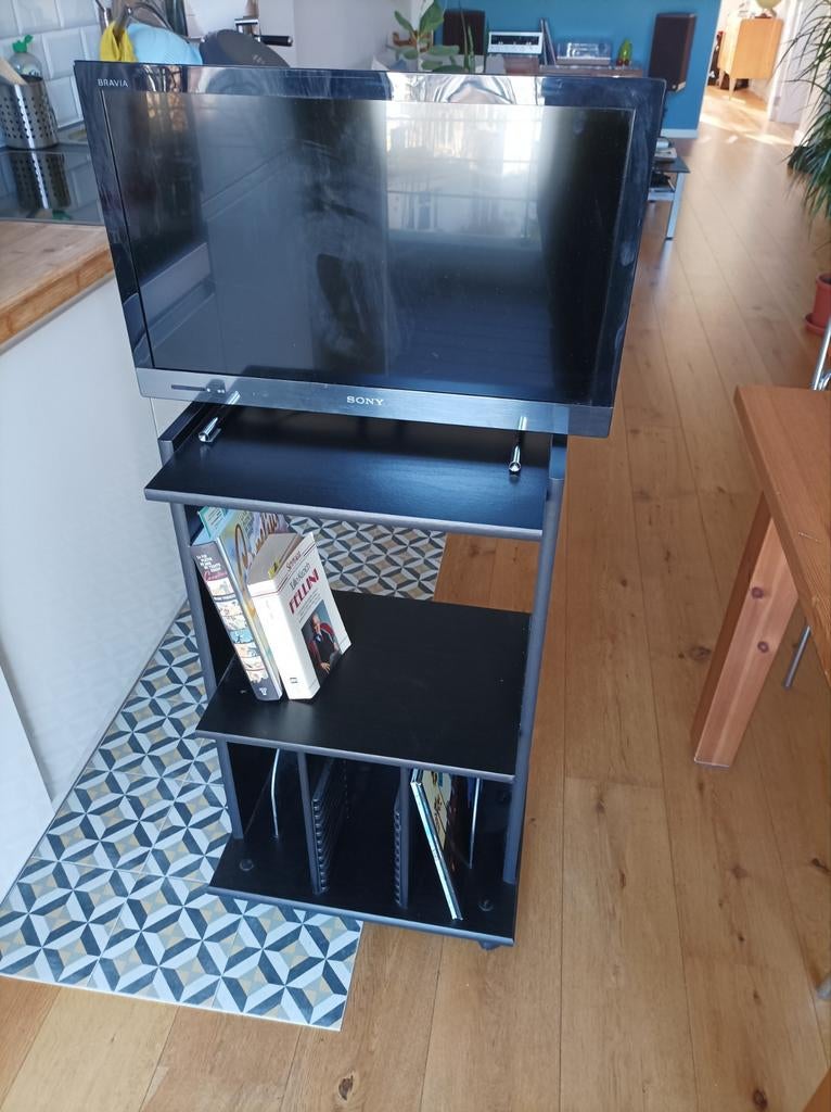 Porte TV,  vinyles, CD, DVD, livres, Maison & Meubles, Armoires | Armoires à porte coulissante & Armoires à archives, Enlèvement