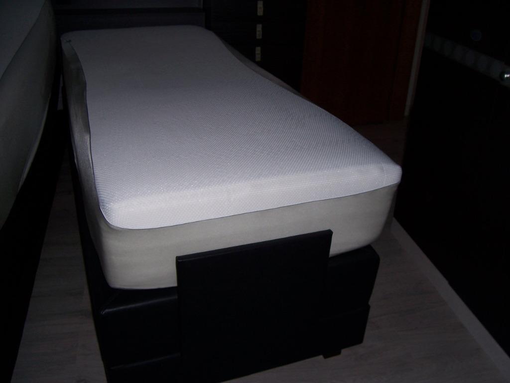Boxspring électrique BOLOGNA 80 x200 cm avec matelas soft, 200 cm, Modern, Noir, Une personne