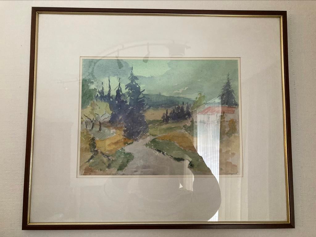 Aquarel van J. Quintens, Antiek en Kunst, Ophalen