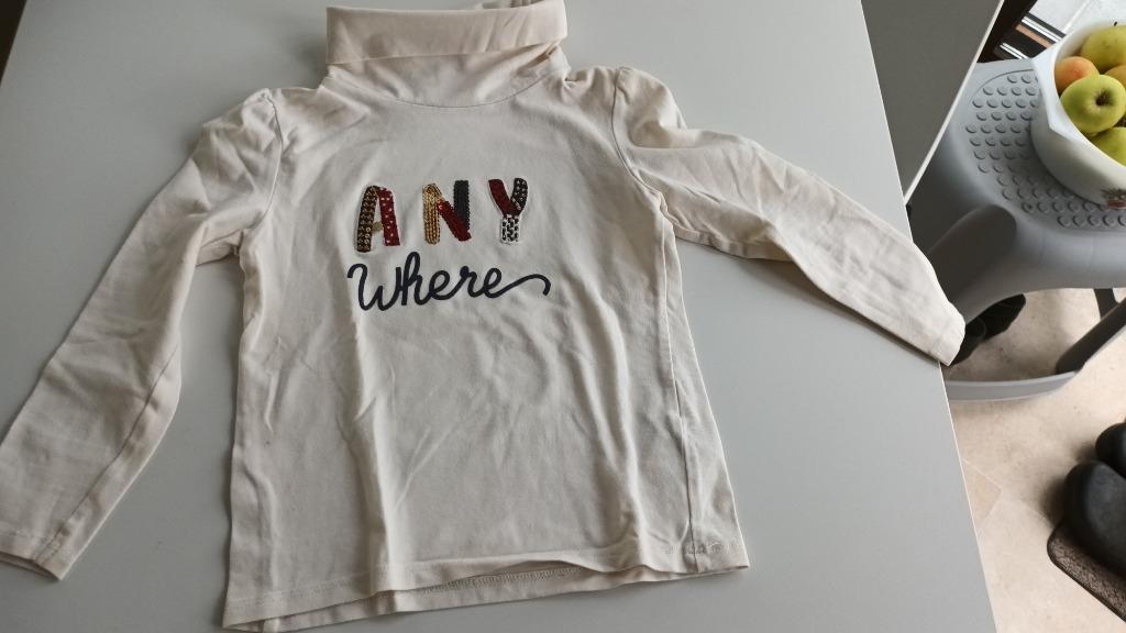 T-shirt à col roulé - Taille 98, Chemise ou À manches longues, Comme neuf, Fille, Tape à l'oeil