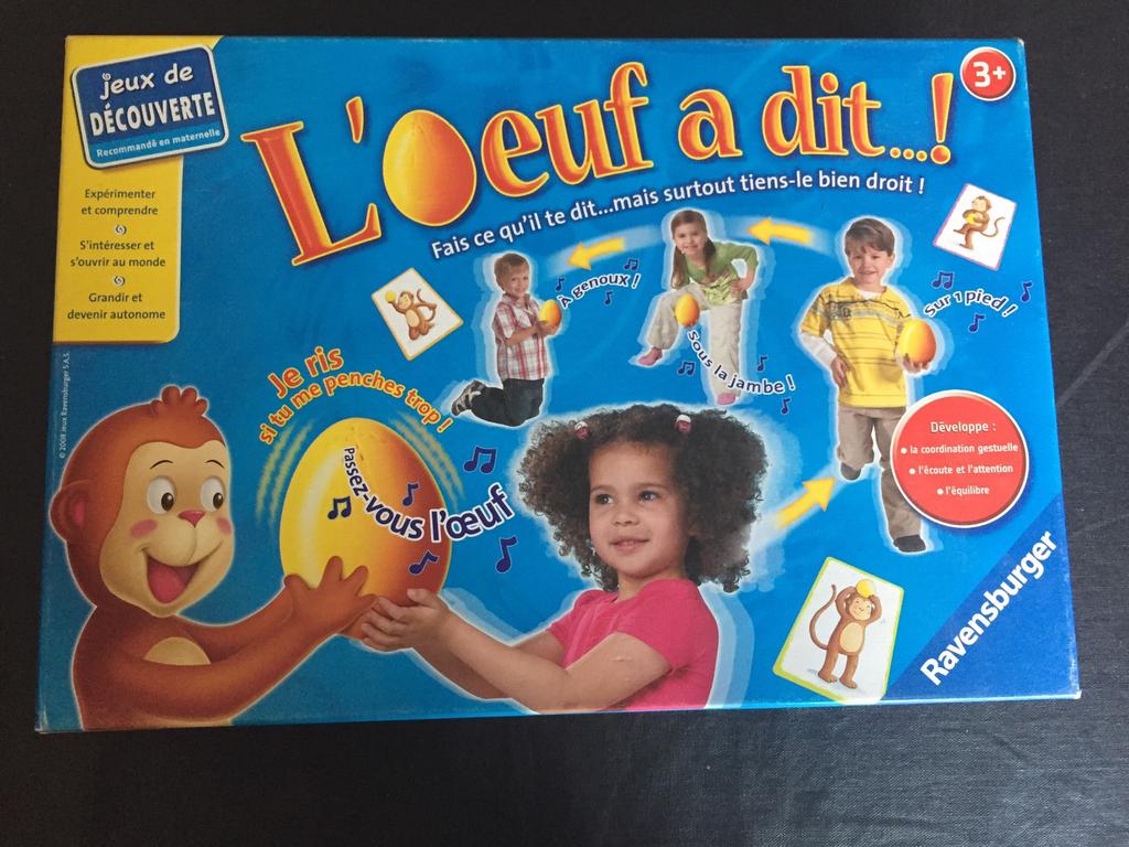 L’œuf a dit de ravensburger, Enlèvement, Utilisé