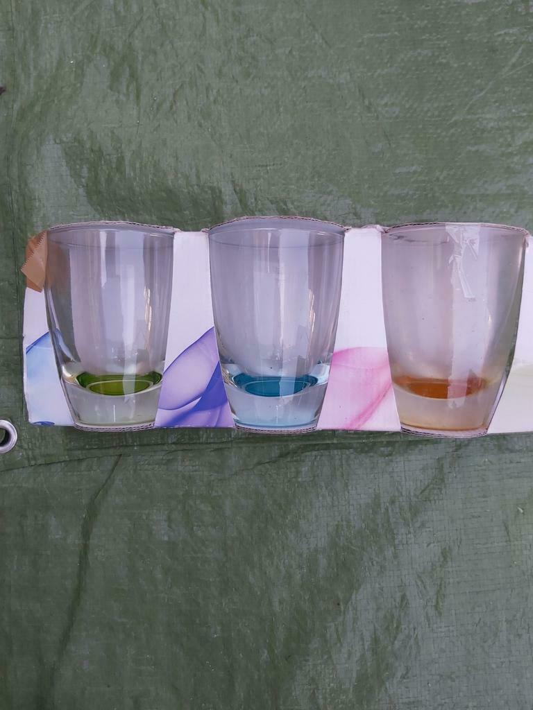 3 waterglazen, Ophalen of Verzenden, Nieuw