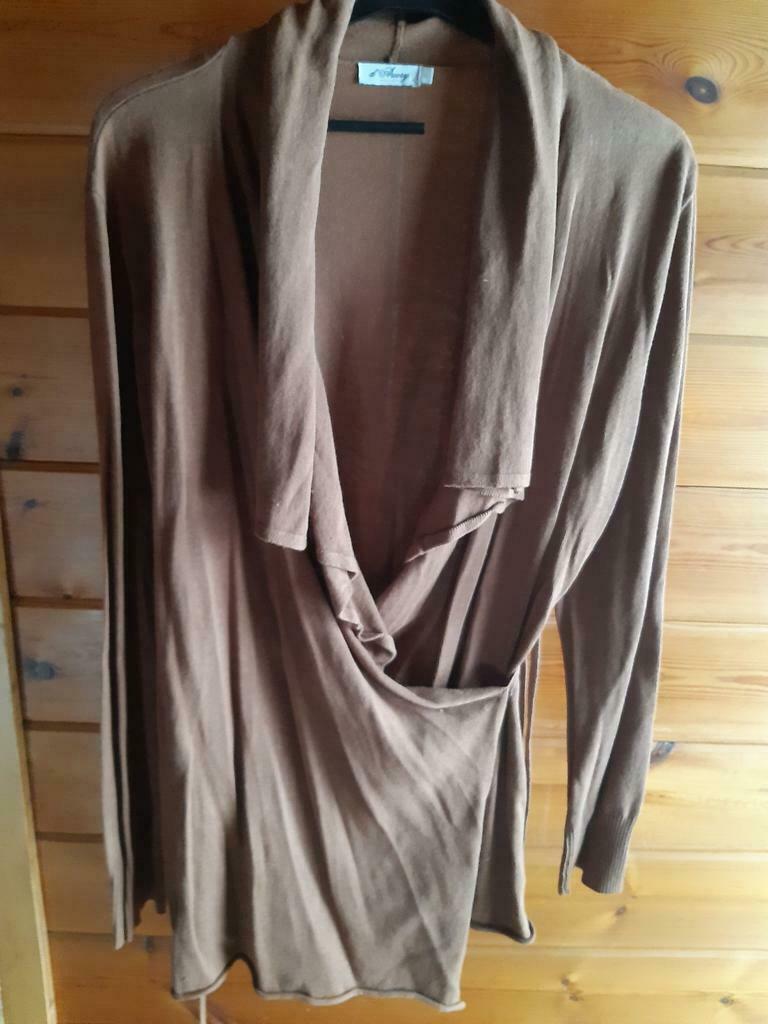 Bruine gilet merk d auvry, Taille 42/44 (L), Comme neuf, Brun, Enlèvement