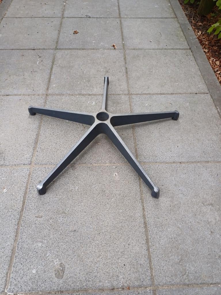 Antieke bureaustoel voet in gietijzer, Ophalen of Verzenden, Gebruikt