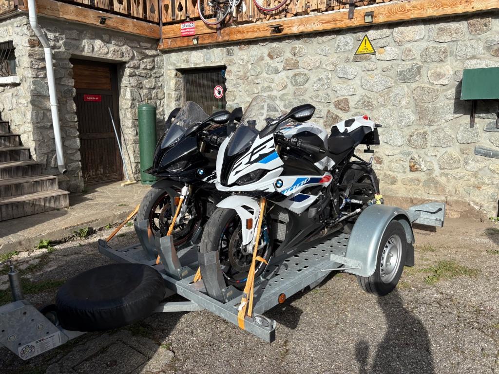 Te Huur Motortrailer Moto aanhangwagen + Transport moto, Motos, Accessoires | Autre, Utilisé, Enlèvement