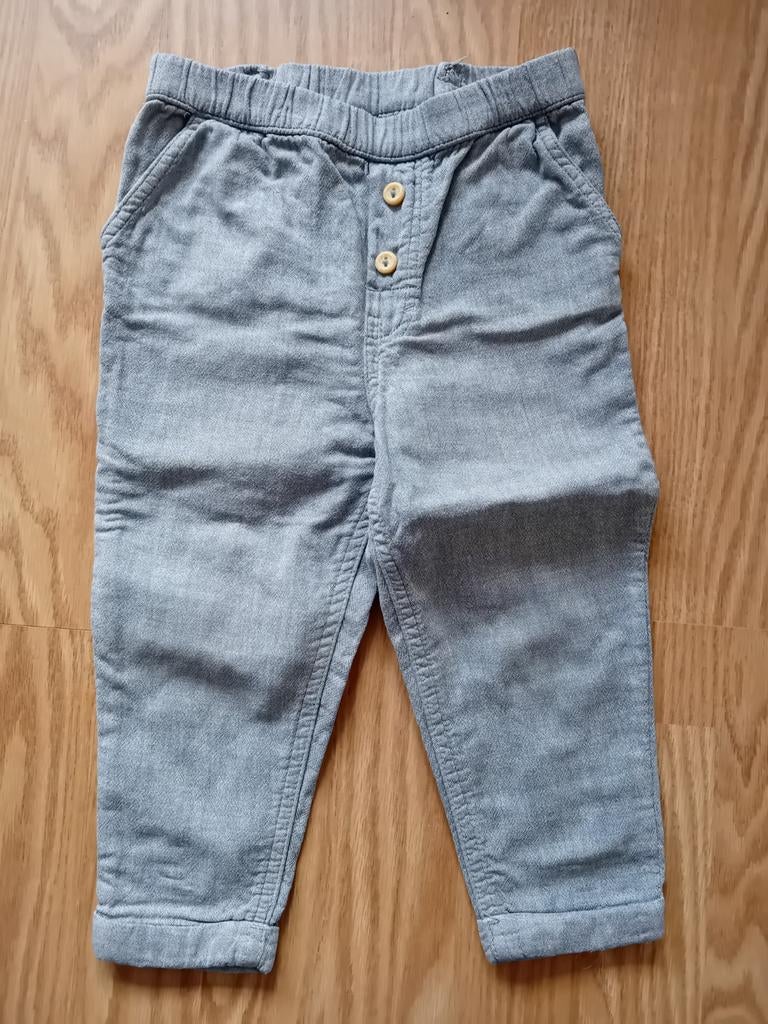 Grijze stoffen broek, Kinderen en Baby's, Kinderkleding | Maat 92, Broek, H&M, Ophalen of Verzenden, Zo goed als nieuw