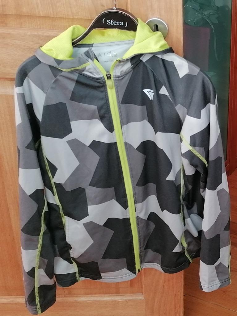 Trui met camouflagecapuchon cm 164, Ophalen of Verzenden, Gebruikt, Jongen, Trui of Vest
