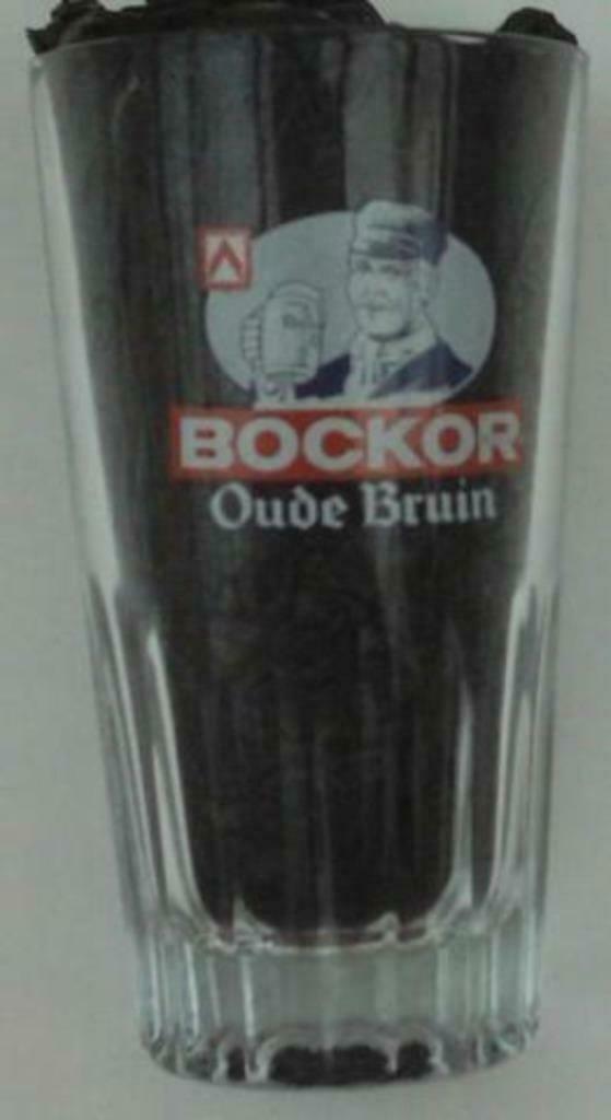 Bier brouwerij glas Bockor oud bruin vanderghinste, Verzamelen, Ophalen of Verzenden, Zo goed als nieuw, Bierglas