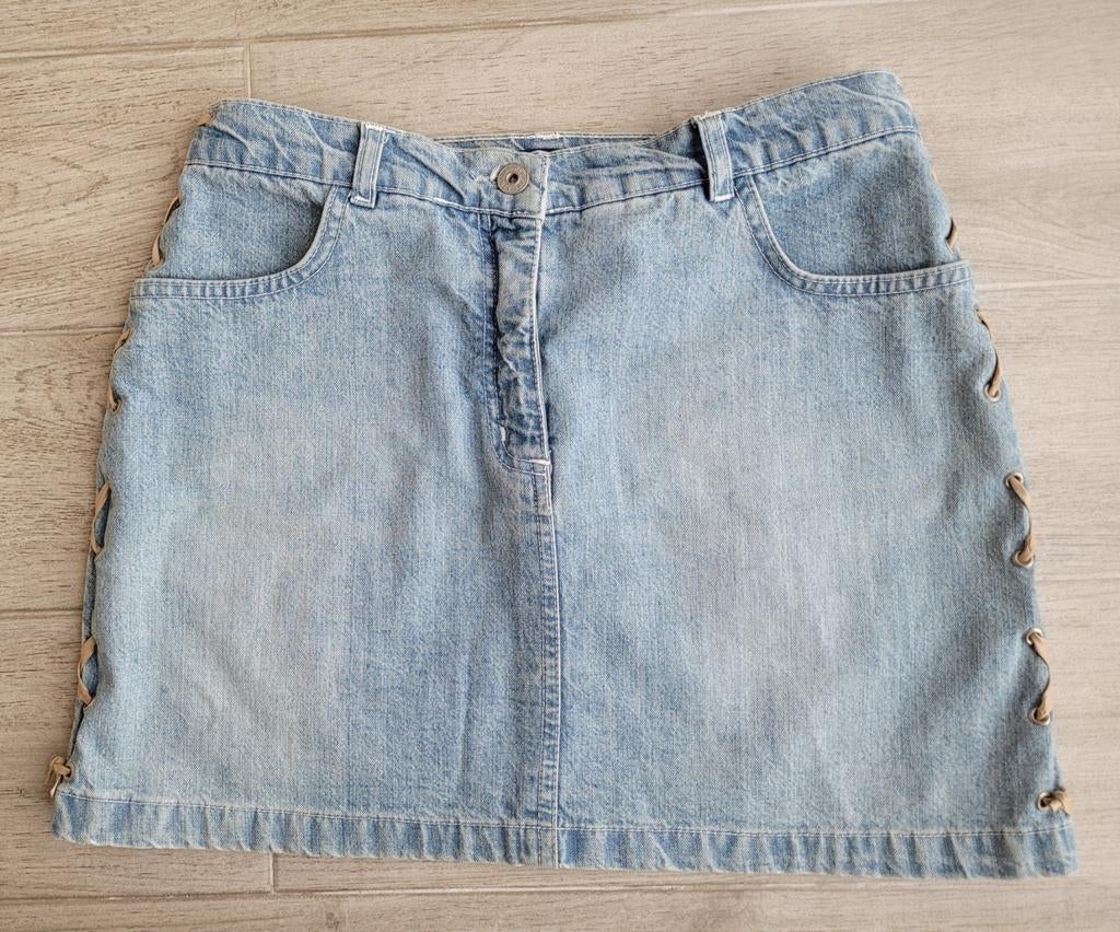 Belle jupe en jeans avec ruban - New Girl - taille 164, Robe ou Jupe, Enlèvement ou Envoi, Comme neuf, New Girl