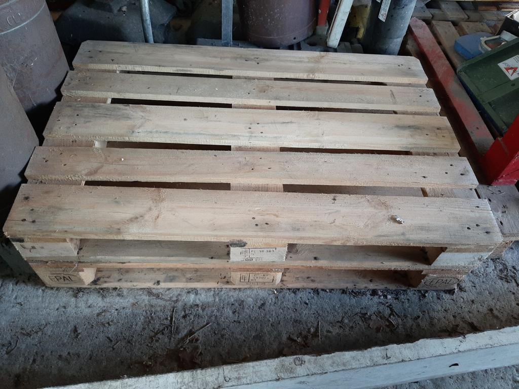Europaletten, Doe-het-zelf en Bouw, Hout en Planken, Ophalen, Gebruikt