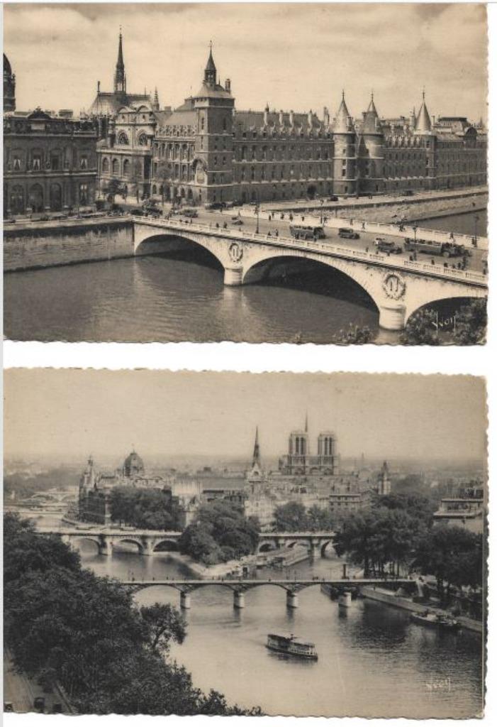 Paris cartes-vues anciennes, Enlèvement ou Envoi, Non affranchie, France