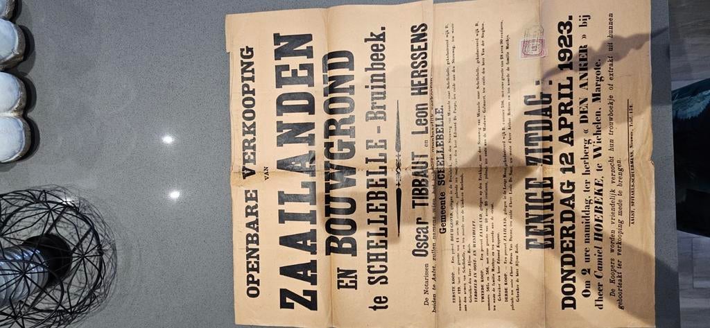 Affiche, Ophalen