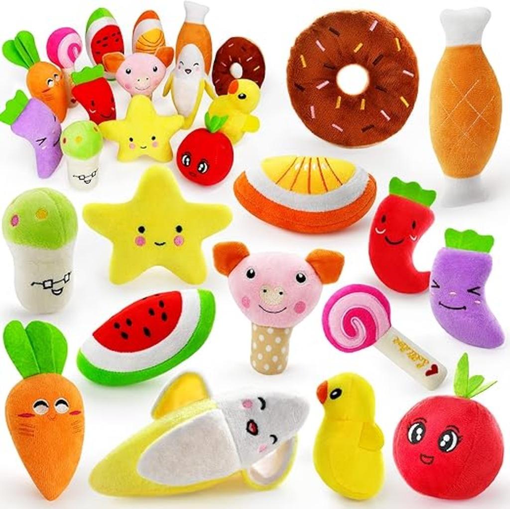 Ensemble de 14 adorables jouets en peluche pour chiens, Neuf, Jouets à mâcher, -, -