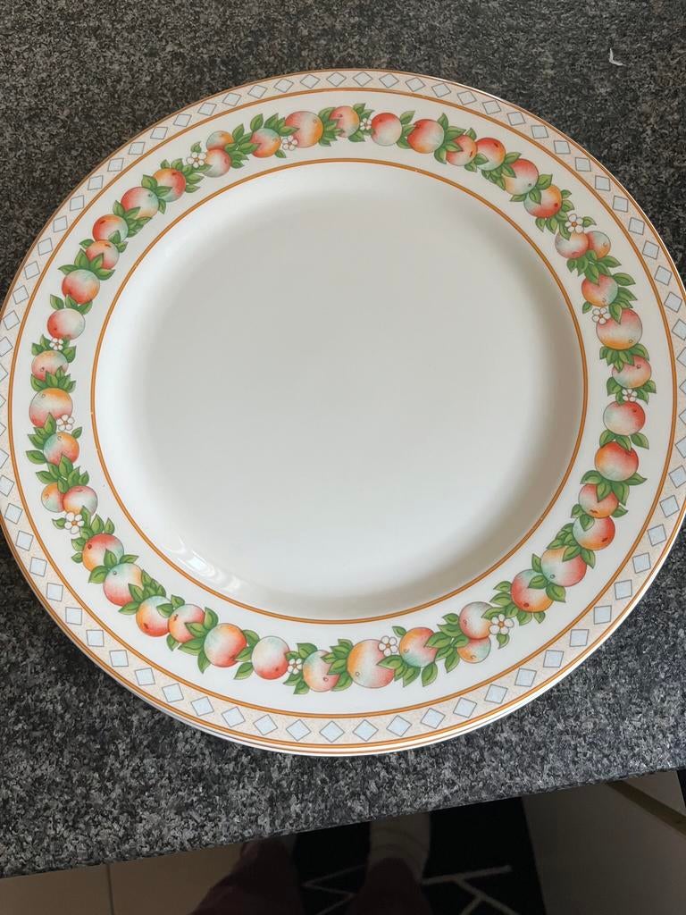 Fine bone china porceleinen borden 31 cm, Verzamelen, Ophalen, Nieuw, Porselein, Bord of Schaal