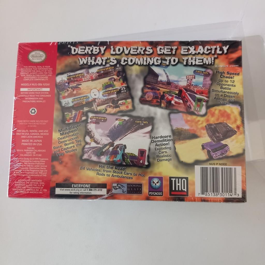 Destruction Derby Nintendo 64 USA scellée, Enlèvement ou Envoi, Comme neuf