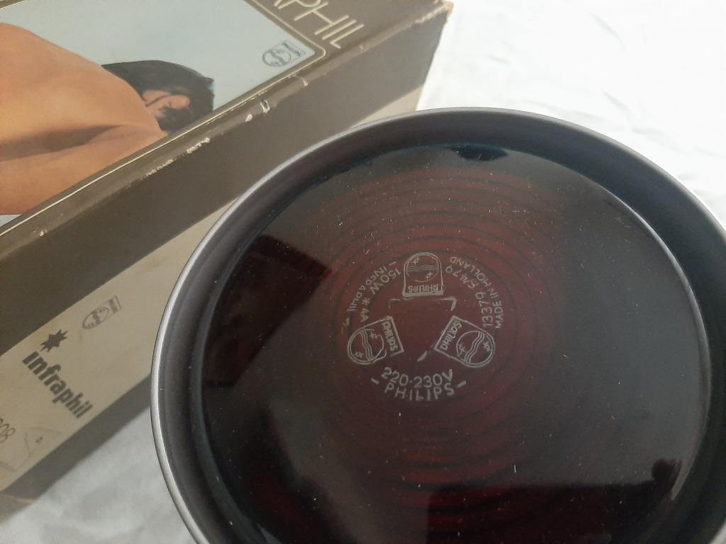 Lampe chauffante infrarouge Philips Infraphil HP3608 vintage, Enlèvement, Comme neuf, Métal, Moins de 50 cm