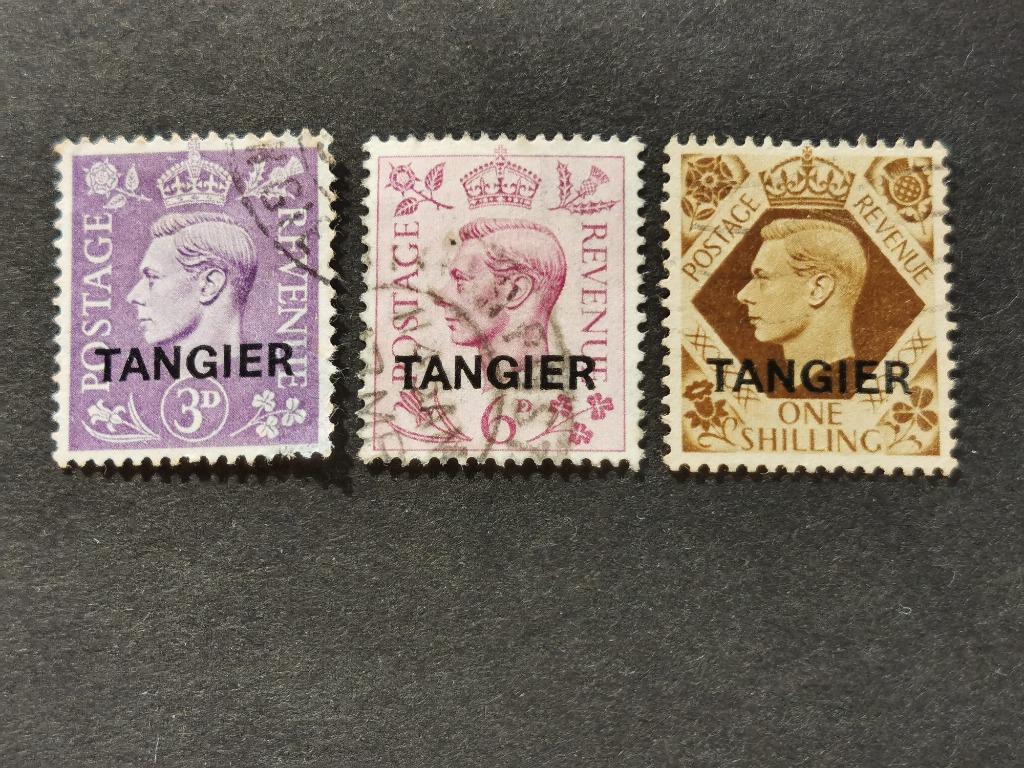 Tanger - Maroc britannique 1949 - Roi George VI, Enlèvement ou Envoi, Maroc, Affranchi