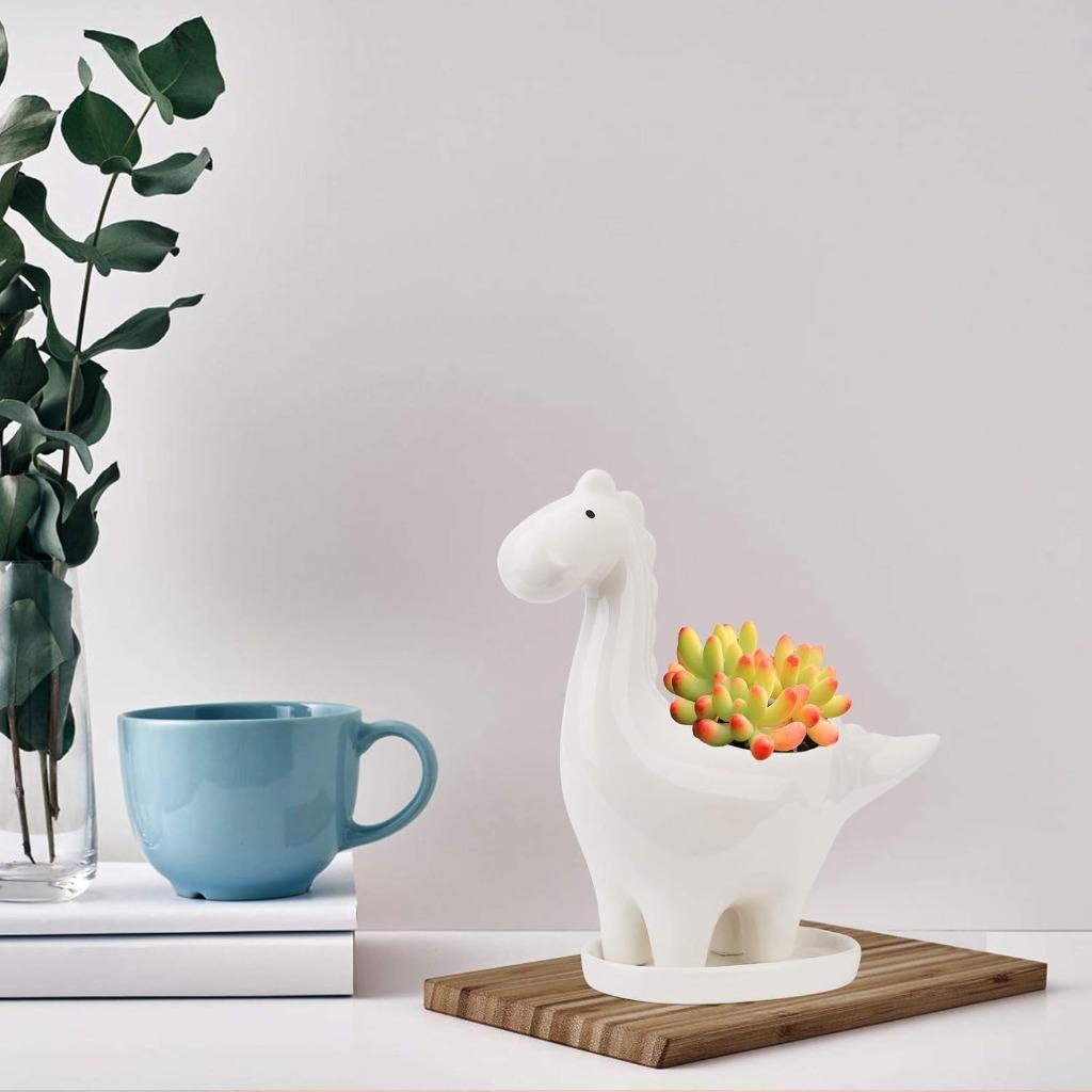 Keramische dinosaurus bloempot GRATIS LEVERING, Overige materialen, Verzenden, Overige vormen, Binnen