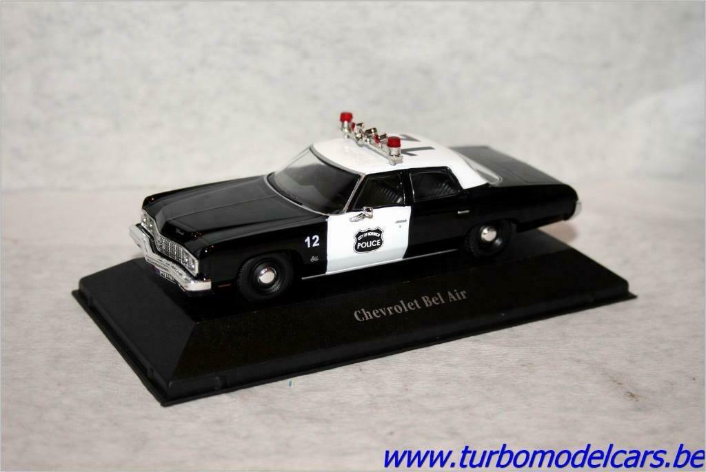 Chevrolet Bel Air Police 1/43 Atlas, Enlèvement ou Envoi, Neuf, Voiture, Autres marques