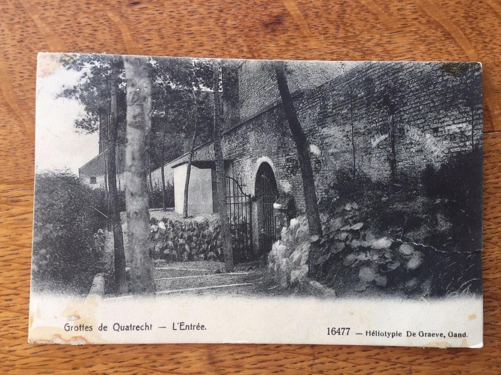 Postkaart grottes de Quatrecht, Kwatrecht, Wetteren, Ophalen of Verzenden, Gebruikt, Overige typen, Overige merken