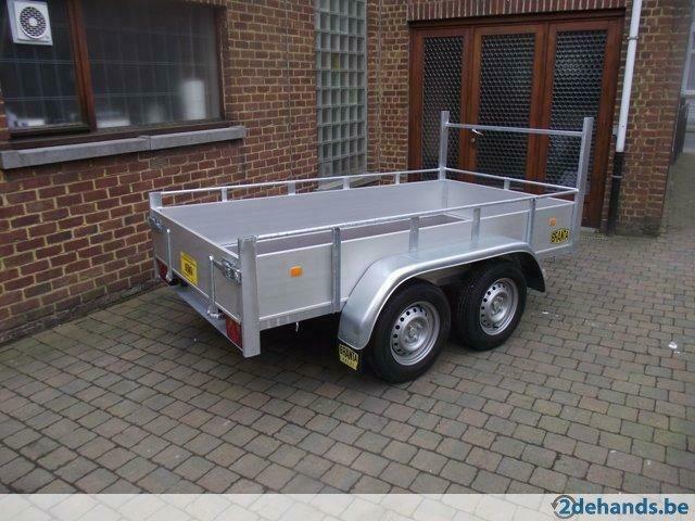 Nieuwe geremde bakaanhangwagen 3 x 1,35m te 9300 Aalst, Ophalen, Nieuw