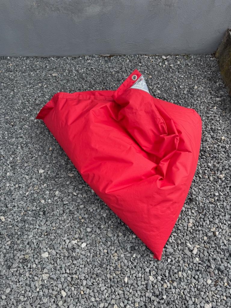 zitzak rood, Huis en Inrichting, Zitzakken, Ophalen, Zo goed als nieuw, Rood, Zitzak