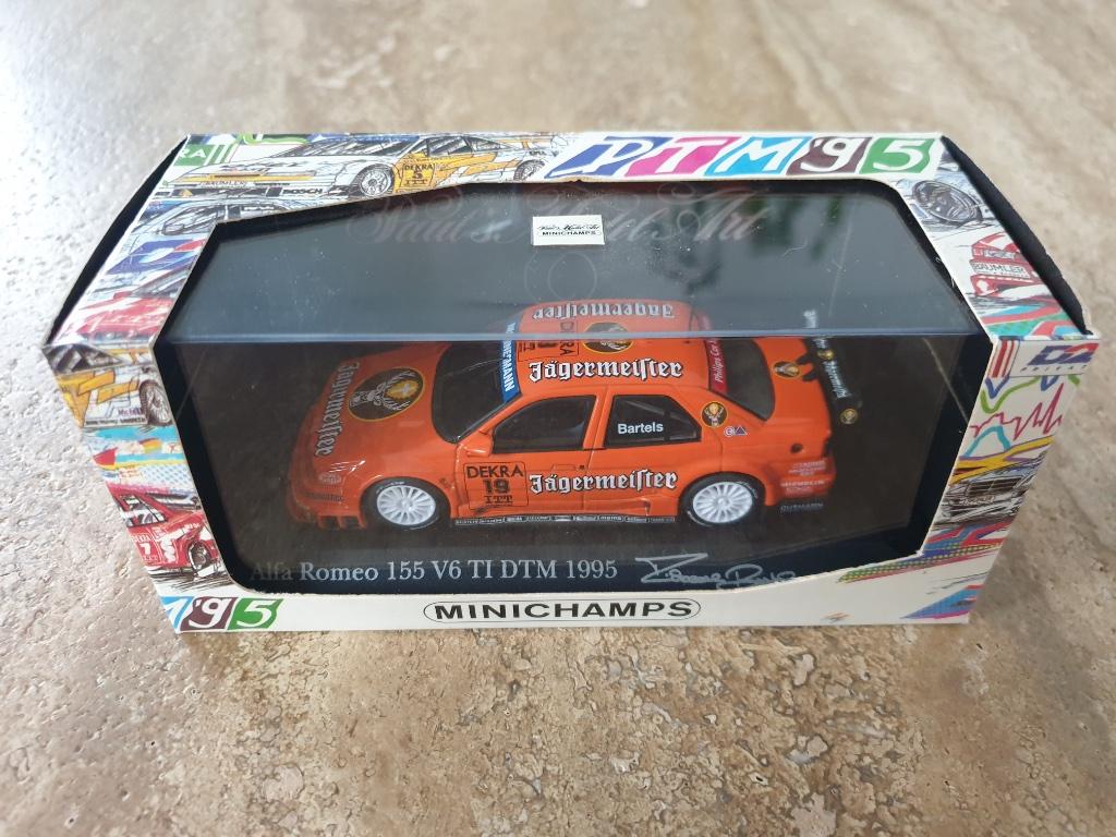 Minichamps 1/43 Alfa Romeo 155 V6 TI Jagermeister 1995 DTM, Hobby & Loisirs créatifs, Enlèvement ou Envoi, Neuf, Voiture, MiniChamps