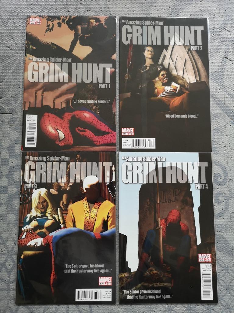 the Amazing Spider-Man #634-637 - Grim Hunt (completed), Complete serie of reeks, Ophalen of Verzenden, Nieuw