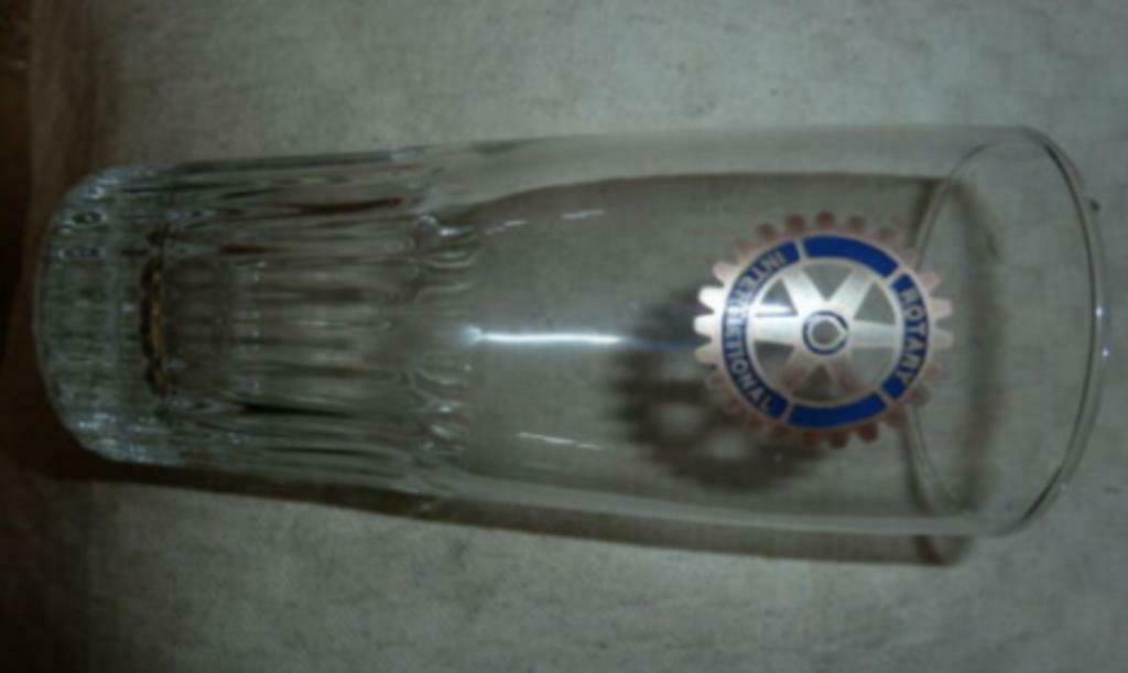 #M bier glas " ROTARY INTERNATIONAL " ribbelglas, Collections, Enlèvement ou Envoi, Neuf, Verre à bière