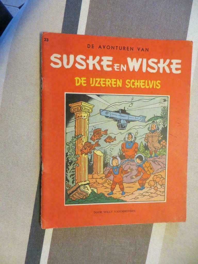 Suske en Wiske 23-De ijzeren schelvis-herdruk 1963 zgan, Willy Vandersteen, Eén stripboek, Ophalen of Verzenden, Zo goed als nieuw