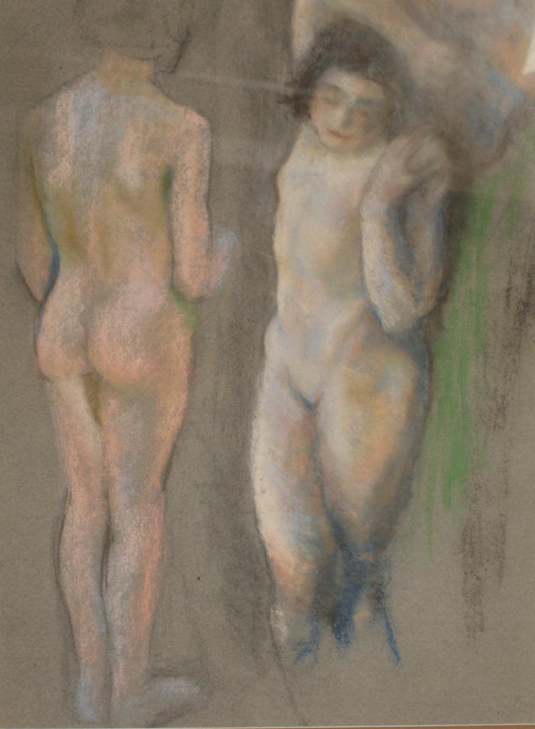 Miton Geirnaert (1908-2004): Naaktstudie (66 x 80 cm), Enlèvement
