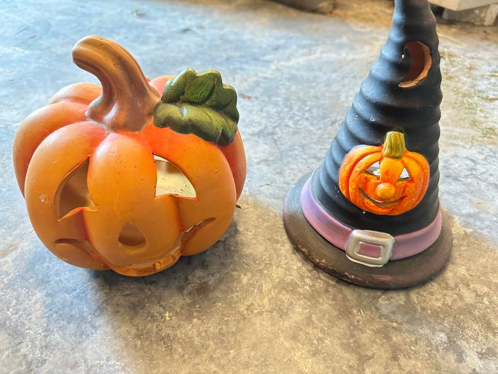 Haloween attribuut voor kaarsje, Ophalen of Verzenden, Zo goed als nieuw