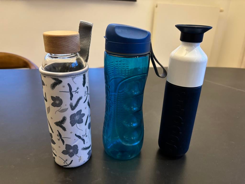 GRATIS — Drinkflessen (Dopper & Sistema), Ophalen, Gebruikt