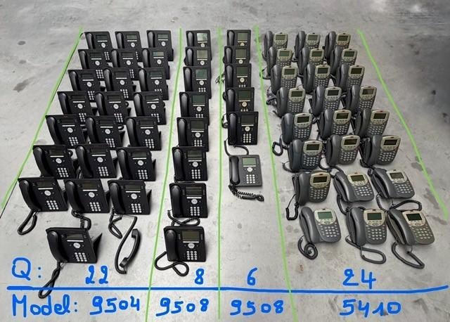 Lot van 60 Avaya telefoons 9504, 9508 en 5410, Ophalen, Gebruikt