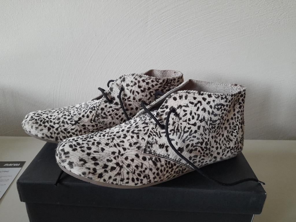Schoenen Maruti - leer + haar.  Ongedragen!  Maat 40, Maruti, Ophalen of Verzenden, Nieuw, Zwart