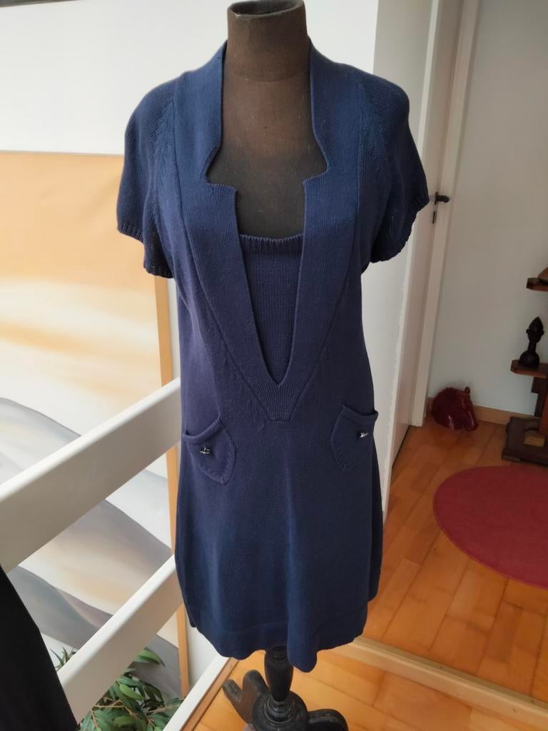 Donkerblauw kleed.cortefiel Women.maat M, Ophalen of Verzenden, Zo goed als nieuw