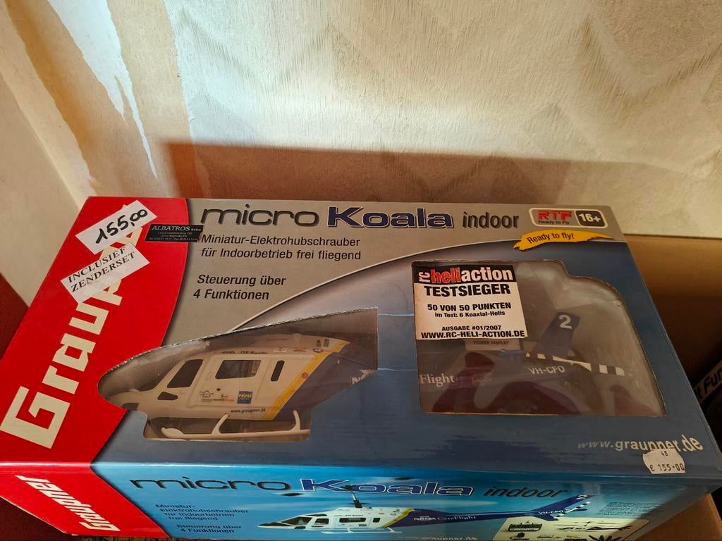 Hélicoptère radiocommandé intérieur Graupner, Micro Koala, Enlèvement