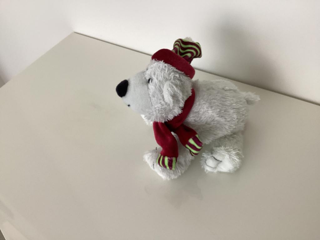 Hondje met Kerstmuts 20 cm in Fleece , Tesco, Enlèvement, Utilisé