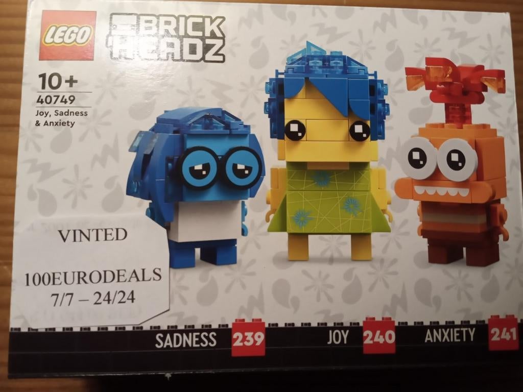 Lego 40749 brick headz plezier,verdriet,onzekerheid, Verzenden, Nieuw