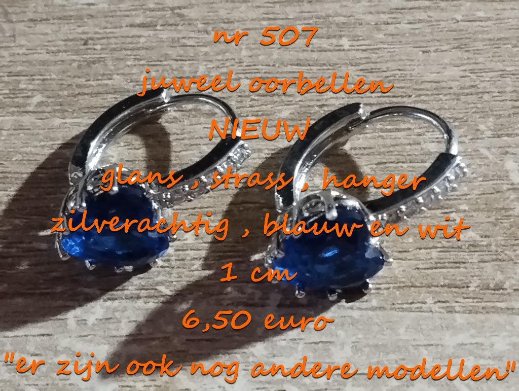 507. Bijou : boucles d'oreilles, NEUF, livraison gratuite, Neuf, Bleu, Pendantes, Envoi