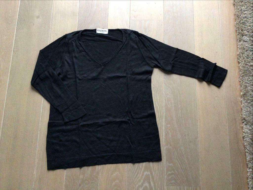 Pull noir Essentiel taille moyenne, Taille 38/40 (M), Comme neuf, Essentiel Antwerp, Noir
