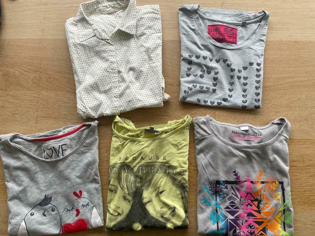 t-shirt en blouse meisje maat 158, Enlèvement ou Envoi, Chemise ou À manches longues, Utilisé, Esprit