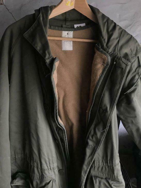 Long manteau de chasse  kaki L/XL, Enlèvement ou Envoi, Porté, Taille 52/54 (L)