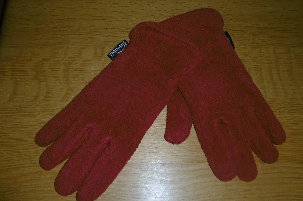 bordeaux rode winter handschoenen dames, Ophalen of Verzenden, Zo goed als nieuw, Handschoenen
