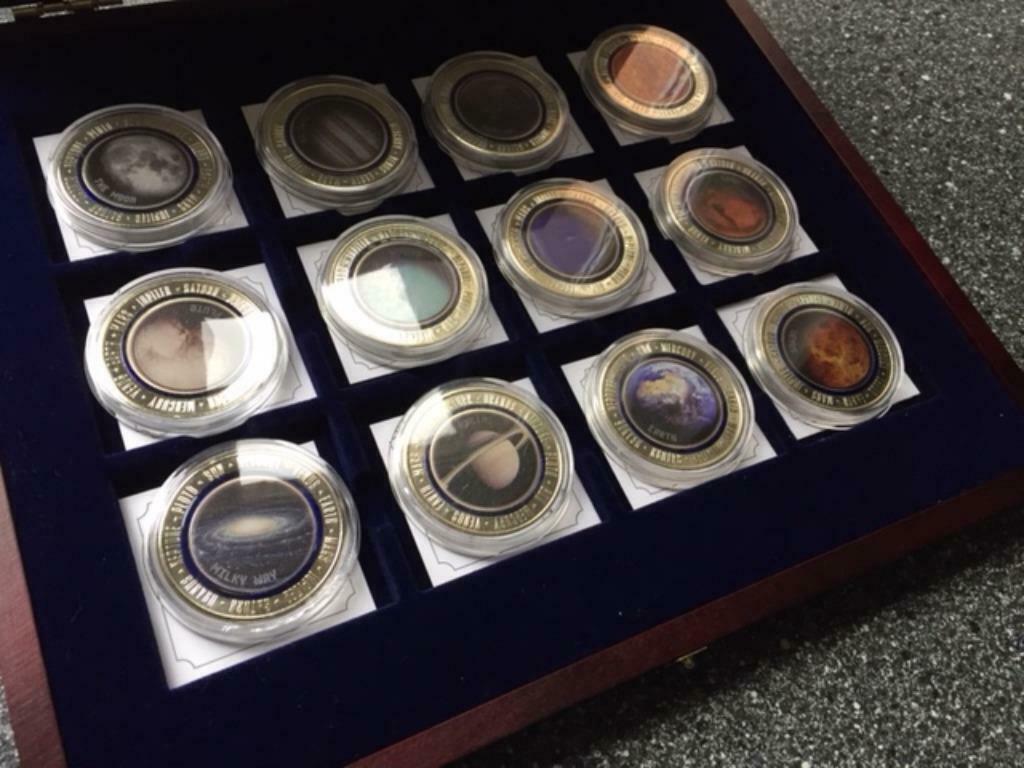 Muntenset  solar system 12 stuks + planet earth 5 euro 2016, Ophalen of Verzenden, Duitsland