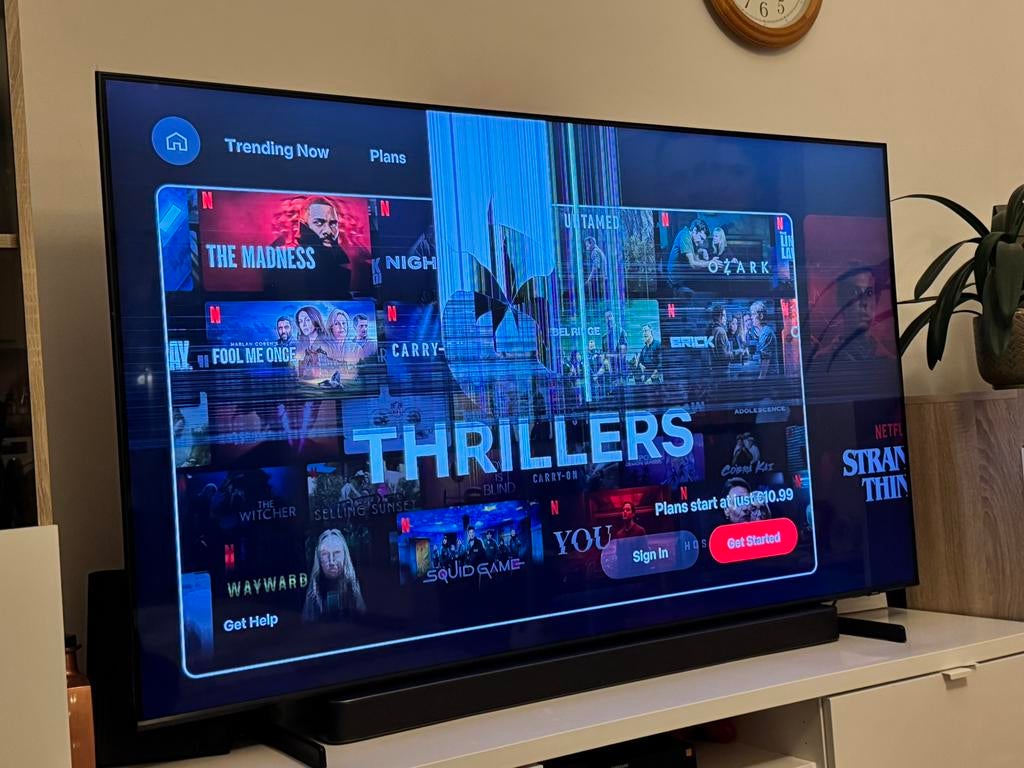 Tv Samsung qled 165cm ecran case, Enlèvement, Comme neuf, QLED, Samsung