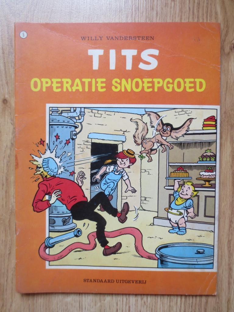 Strip van Tits, Boeken, Gelezen, Willy Vandersteen, Eén stripboek, Ophalen of Verzenden