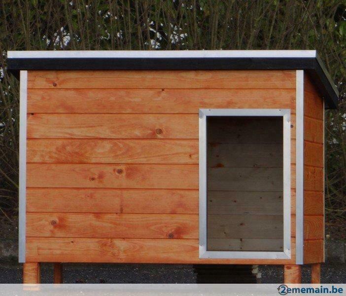 Niche taille L abri chien qualite niche toit plat neuf, Envoi, Neuf