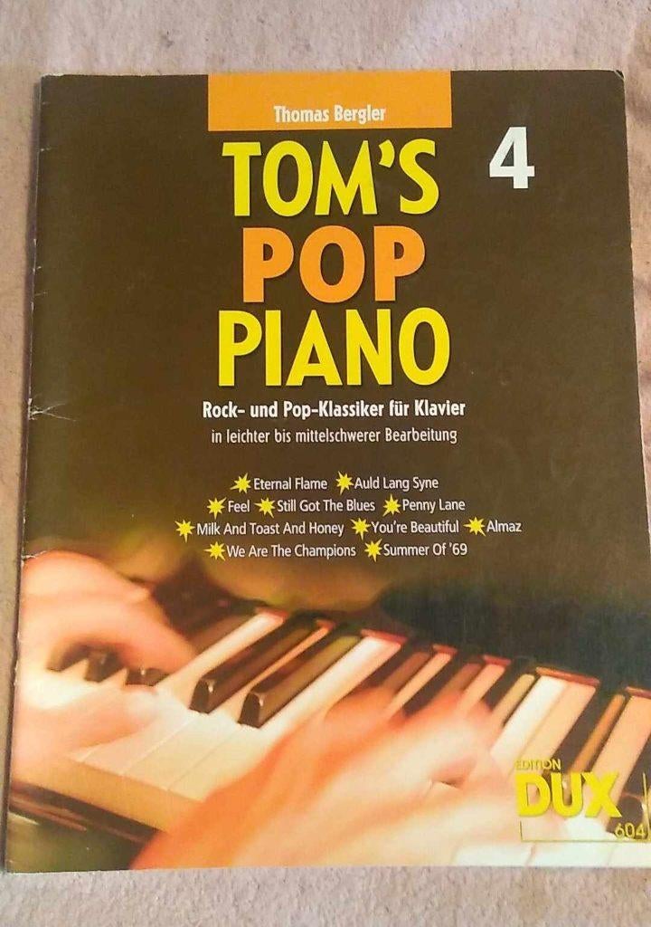 Tom's pop piano 4 muziekpartituur, Boeken, Ophalen of Verzenden